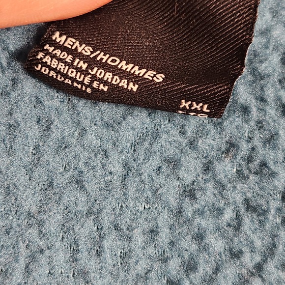 The North Face Dunraven Sherpa Fleece Mens 2XL Blue Full Zip Jacket Coat - Picture 6 of 10